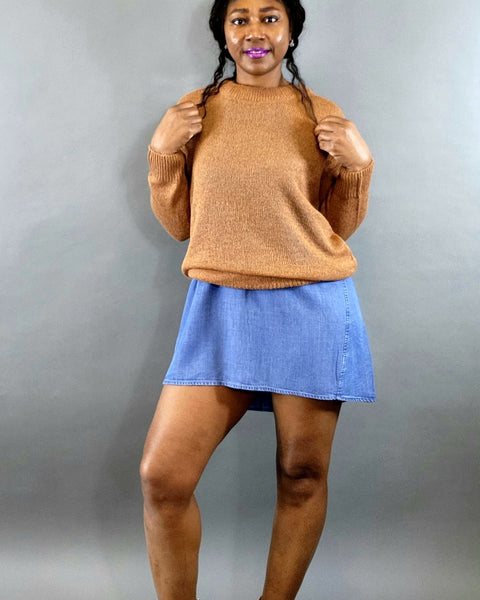 Sheer Love Pullover-Brown