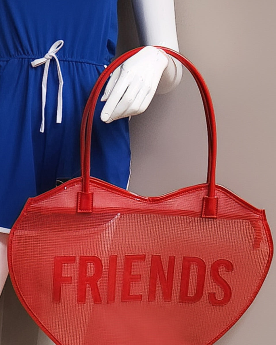 Friends R Forever Tote-Red