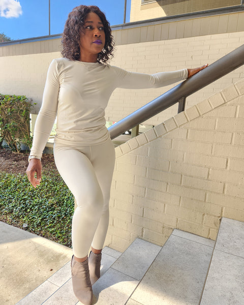 Leggings Set-Bone - Oh, It's Me! Boutique