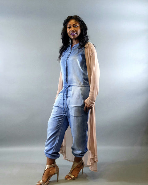 Jumpsuit-Chambray - Oh, It's Me! Boutique