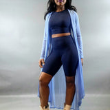 So Extra  Duster Overlay-Spring Blue - Oh, It's Me! Boutique