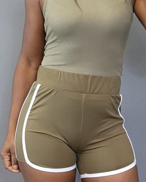 Stand Alone Tank-Khaki - Oh, It's Me! Boutique