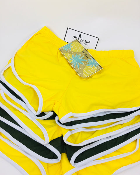 B.A.D. B**-Shorts Yellow - Oh, It's Me! Boutique