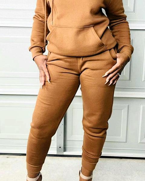 Lounger Hoodie Set-Caramel - Oh, It's Me! Boutique