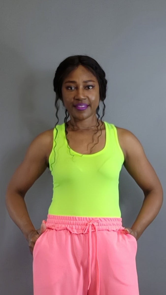 Snappin Bodysuit-Neon