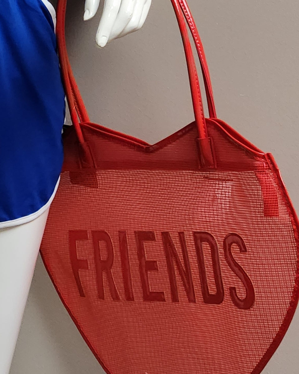 Friends R Forever Tote-Red