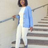 Cardigan Blue - Oh, It's Me! Boutique