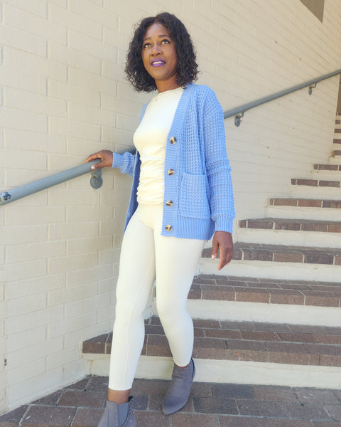 Cardigan Blue - Oh, It's Me! Boutique