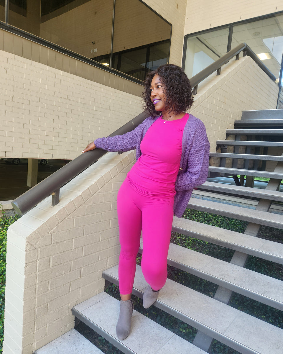 Cardigan-Eggplant nya - Oh, It's Me! Boutique
