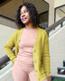 Cardigan Olive Mustard - Oh, It's Me! Boutique