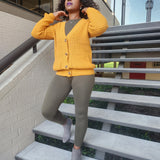 Cardigan- Golden Mustard - Oh, It's Me! Boutique