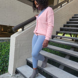Cardigan- Pink - Oh, It's Me! Boutique