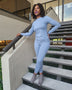 Legging Microfiber Set-Cement - Oh, It's Me! Boutique