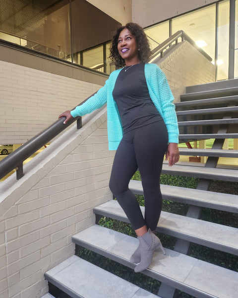 Cardigan- Mint - Oh, It's Me! Boutique