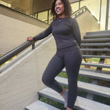 Legging Microfiber Set-Black - Oh, It's Me! Boutique