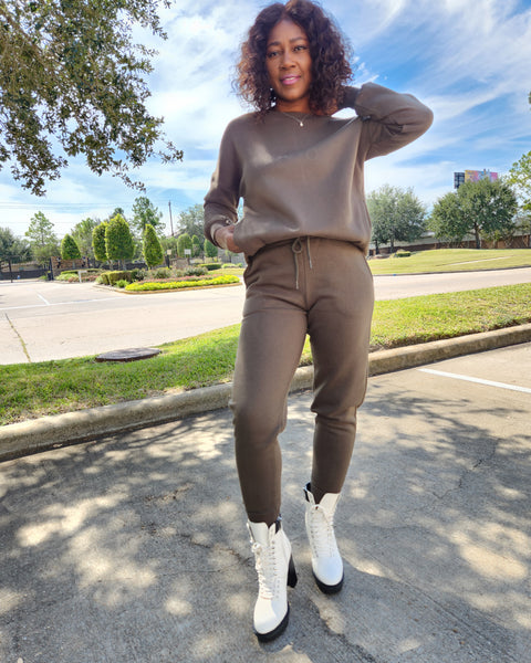 Jogger Set-Olive - Oh, It's Me! Boutique