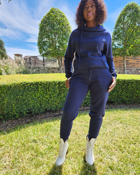 Jogger Hoodie Set-Navy - Oh, It's Me! Boutique