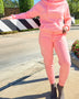 Jogger Hoodie Set-Pink - Oh, It's Me! Boutique