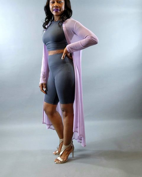 So Extra Duster Overlay-Lavender - Oh, It's Me! Boutique