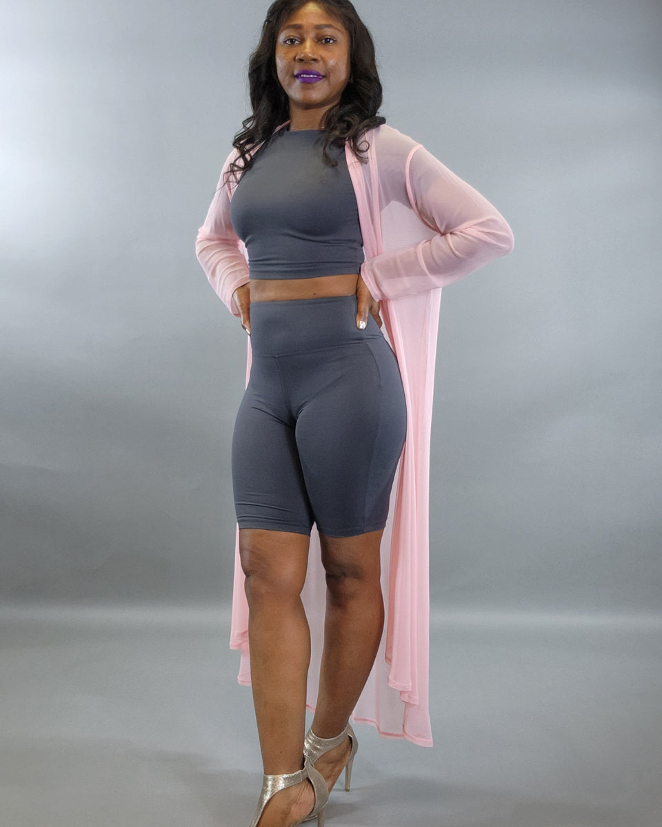 So Extra Duster Overlay-Dusty Pink - Oh, It's Me! Boutique