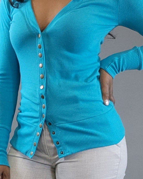 Snap- Ice Blue - Oh, It's Me! Boutique