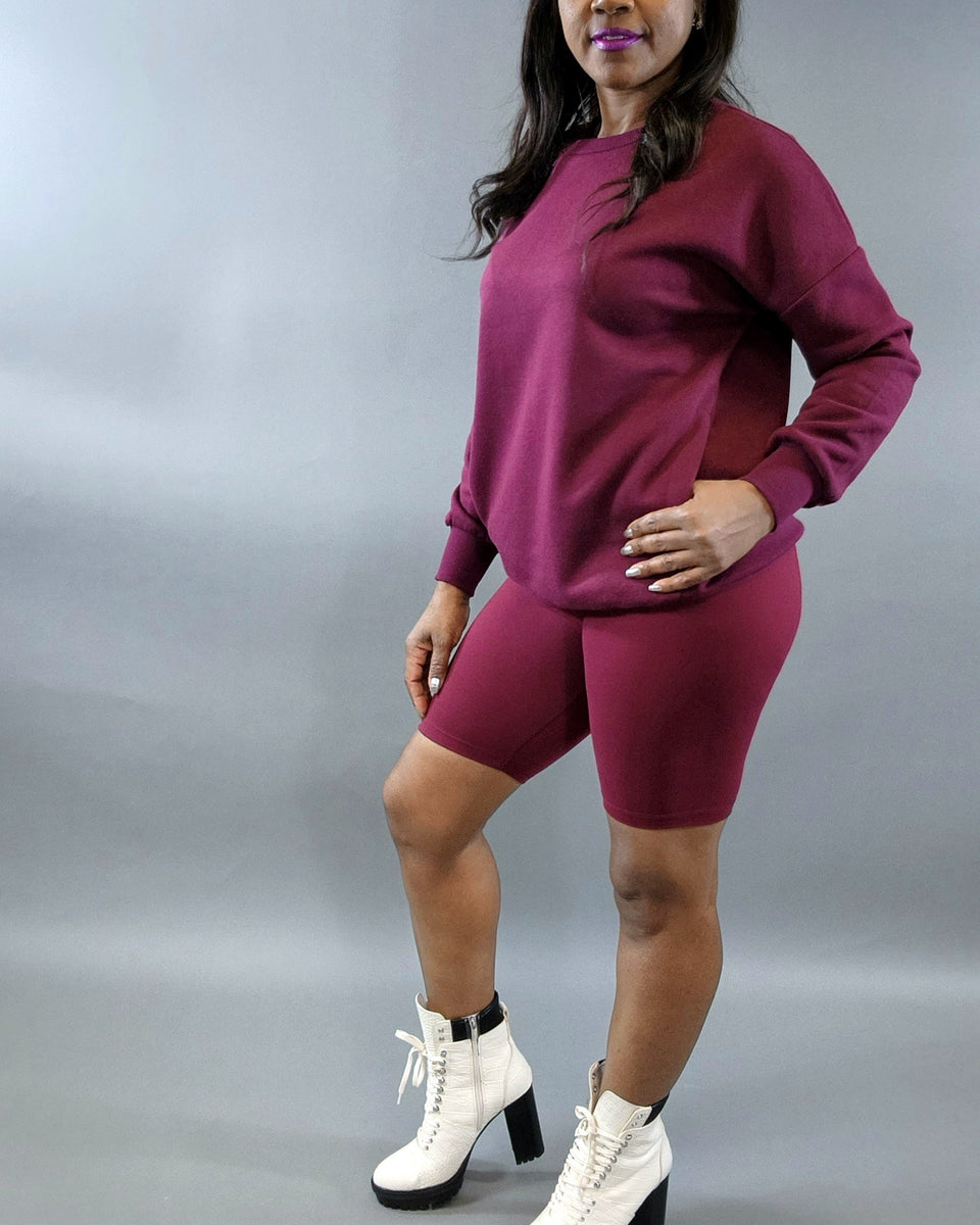 Biker-Burgundy - Oh, It's Me! Boutique