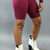 Up For It Biker-Dark Red - Oh, It's Me! Boutique