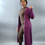 Cardigan eggplant - Oh, It's Me! Boutique