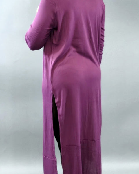 Cardigan eggplant - Oh, It's Me! Boutique
