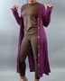 Cardigan eggplant - Oh, It's Me! Boutique