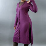 Cardigan eggplant - Oh, It's Me! Boutique