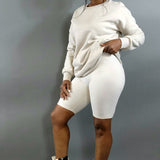 Biker Shorts-Bone - Oh, It's Me! Boutique