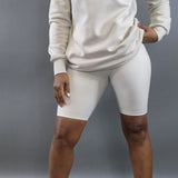 Biker Shorts-Bone - Oh, It's Me! Boutique