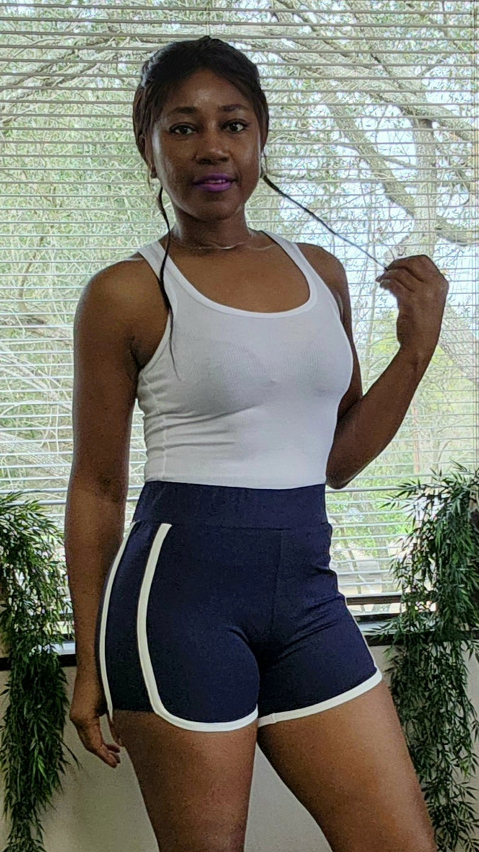 The Tourist Shorts-Navy - Oh, It's Me! Boutique