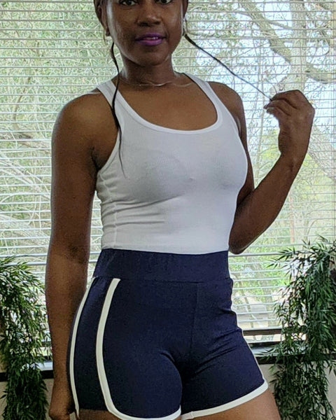 The Tourist Shorts-Navy - Oh, It's Me! Boutique