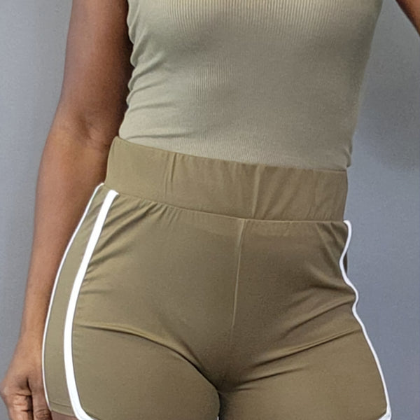Stand Alone Tank-Khaki - Oh, It's Me! Boutique