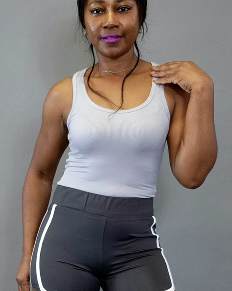 The Tourist Shorts-Grey - Oh, It's Me! Boutique