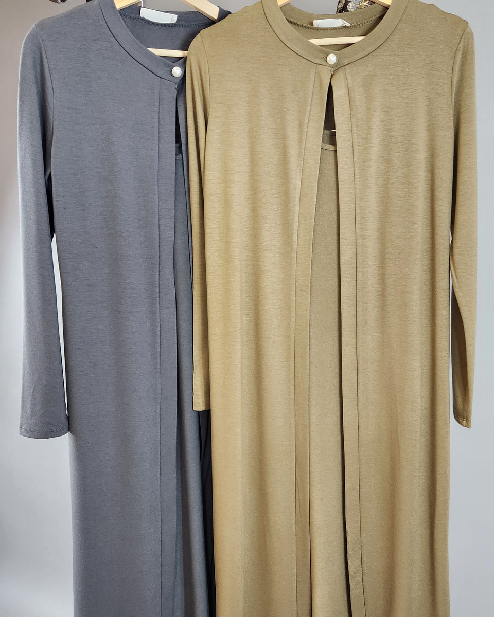 Cardigan Set-Olive - Oh, It's Me! Boutique