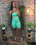 Tube Top & Biker Shorts Set-Green - Oh, It's Me! Boutique