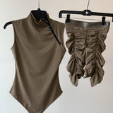 I Know-Scrunchie Set Olive - Oh, It's Me! Boutique